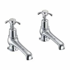 Burlington Anglesey Regent Deck Mounted Bath Pillar Taps