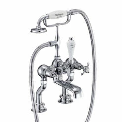 Burlington Anglesey Regent Tall Deck Mounted Bath Shower Mixer With Straight Valves 11 Burlington Anglesey Regent Tall Deck Mounted Bath Shower Mixer With Straight Valves -TAP WAREHOUSE Shop burlington anglesey dm rbsm str