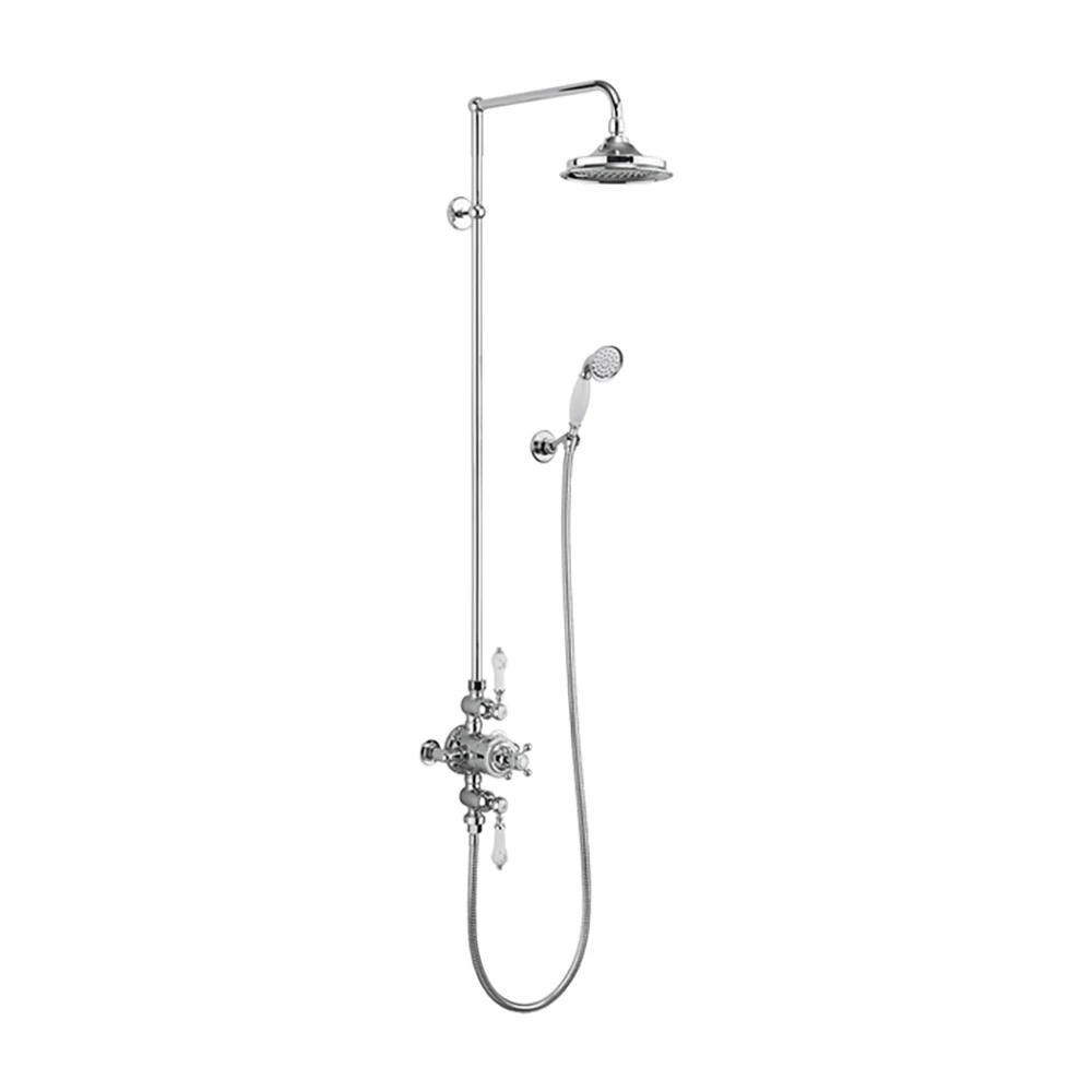Burlington Avon Exposed Thermostatic Shower Kit With Handset And 12" Shower Head 3 Burlington Avon Exposed Thermostatic Shower Kit With Handset And 12" Shower Head