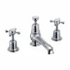 Burlington Claremont 3 Tap Hole Basin Mixer With Pop-up Waste 2 Burlington Claremont 3 Tap Hole Basin Mixer With Pop-up Waste -TAP WAREHOUSE Shop burlington claremont 3th bm std