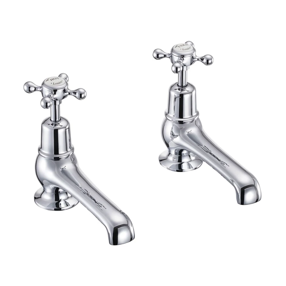 Burlington Claremont Regent Deck Mounted Bath Pillar Taps 3 Burlington Claremont Regent Deck Mounted Bath Pillar Taps