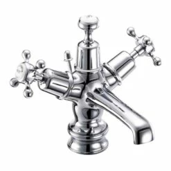 Burlington Claremont Regent Basin Mixer Tap With High Central Indice & Plug & Chain Waste -TAP WAREHOUSE Shop burlington claremont clr4 qt main