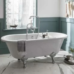 Burlington Claremont Regent Tall Deck Mounted Bath Shower Mixer With Angled Valves 11 Burlington Claremont Regent Tall Deck Mounted Bath Shower Mixer With Angled Valves -TAP WAREHOUSE Shop burlington claremont dm rbsm detail3