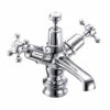 Burlington Claremont Regent Basin Mixer Tap With High Central Indice & Plug & Chain Waste 1 Burlington Claremont Regent Basin Mixer Tap With High Central Indice & Plug & Chain Waste -TAP WAREHOUSE Shop burlington claremont rbm ccw