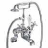 Burlington Claremont Wall Mounted Angled Bath Shower Mixer With S Adjuster -TAP WAREHOUSE Shop burlington claremont wm bsm ang