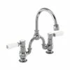 Burlington Kensington 2 Tap Hole Arch Basin Mixer With Curved Spout -TAP WAREHOUSE Shop burlington kensington arch bm std