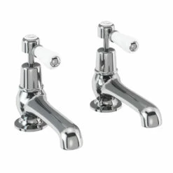 Burlington Kensington Regent Deck Mounted Bath Pillar Taps