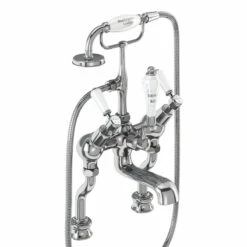 Burlington Kensington Regent Tall Deck Mounted Bath Shower Mixer With Straight Valves 9 Burlington Kensington Regent Tall Deck Mounted Bath Shower Mixer With Straight Valves -TAP WAREHOUSE Shop burlington kensington dm rbsm ang