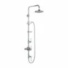 Burlington Stour Exposed Thermostatic Shower Valve With 12" Fixed Shower Head, Ceramic Shower Handset And Rigid Riser 2 Burlington Stour Exposed Thermostatic Shower Valve With 12" Fixed Shower Head, Ceramic Shower Handset And Rigid Riser -TAP WAREHOUSE Shop burlington stour fixed head handset