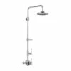 Burlington Stour Exposed Thermostatic Shower Valve With 12" Fixed Shower Head And Rigid Riser -TAP WAREHOUSE Shop burlington stour fixed head riser