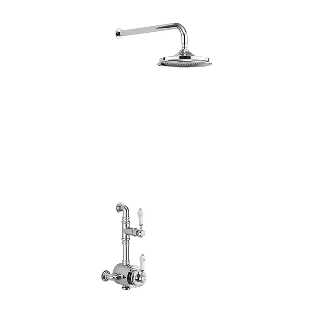 Burlington Stour Exposed Thermostatic Shower Valve With 12" Fixed Shower Head 3 Burlington Stour Exposed Thermostatic Shower Valve With 12" Fixed Shower Head