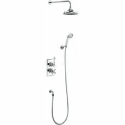 Burlington Trent Concealed Thermostatic Shower Kit With 12" Shower Head