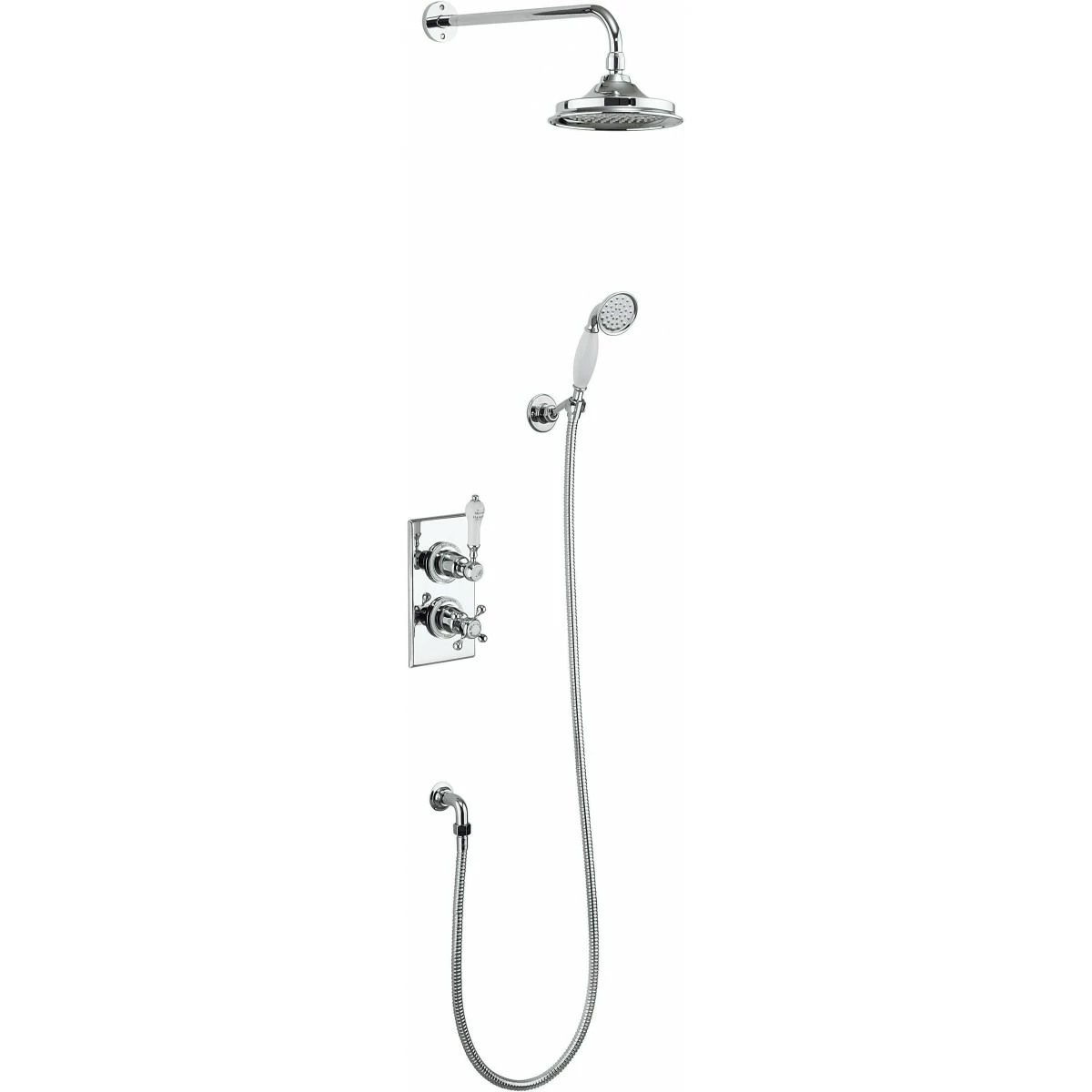 Burlington Trent Concealed Thermostatic Shower Kit With 12" Shower Head 3 Burlington Trent Concealed Thermostatic Shower Kit With 12" Shower Head
