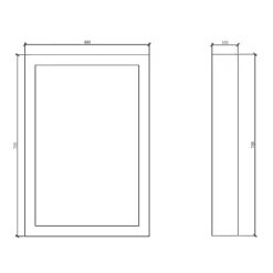 Butler & Rose Bath End Panel - 700mm - Matt Grey 11 Butler & Rose Bath End Panel - 700mm - Matt Grey -TAP WAREHOUSE Shop butler and rose bath end panel tech drawing