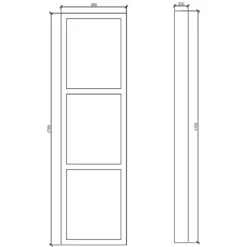 Butler & Rose Bath Front Panel - 1700mm - Matt Grey 11 Butler & Rose Bath Front Panel - 1700mm - Matt Grey -TAP WAREHOUSE Shop butler and rose bath font panel tech drawing