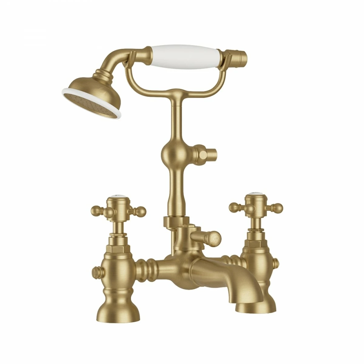 Butler & Rose Beatrice Brushed Brass Bath Shower Mixer & Kit 4 Butler & Rose Beatrice Brushed Brass Bath Shower Mixer & Kit - Image 2