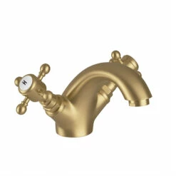 Butler & Rose Beatrice Brushed Brass Basin Mixer Tap & Waste 10 Butler & Rose Beatrice Brushed Brass Basin Mixer Tap & Waste -TAP WAREHOUSE Shop butler and rose beatrice brushed brass basin mixer cutout v2