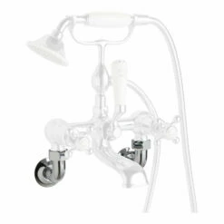 Butler & Rose Caledonia Wall Mounted Unions - Chrome