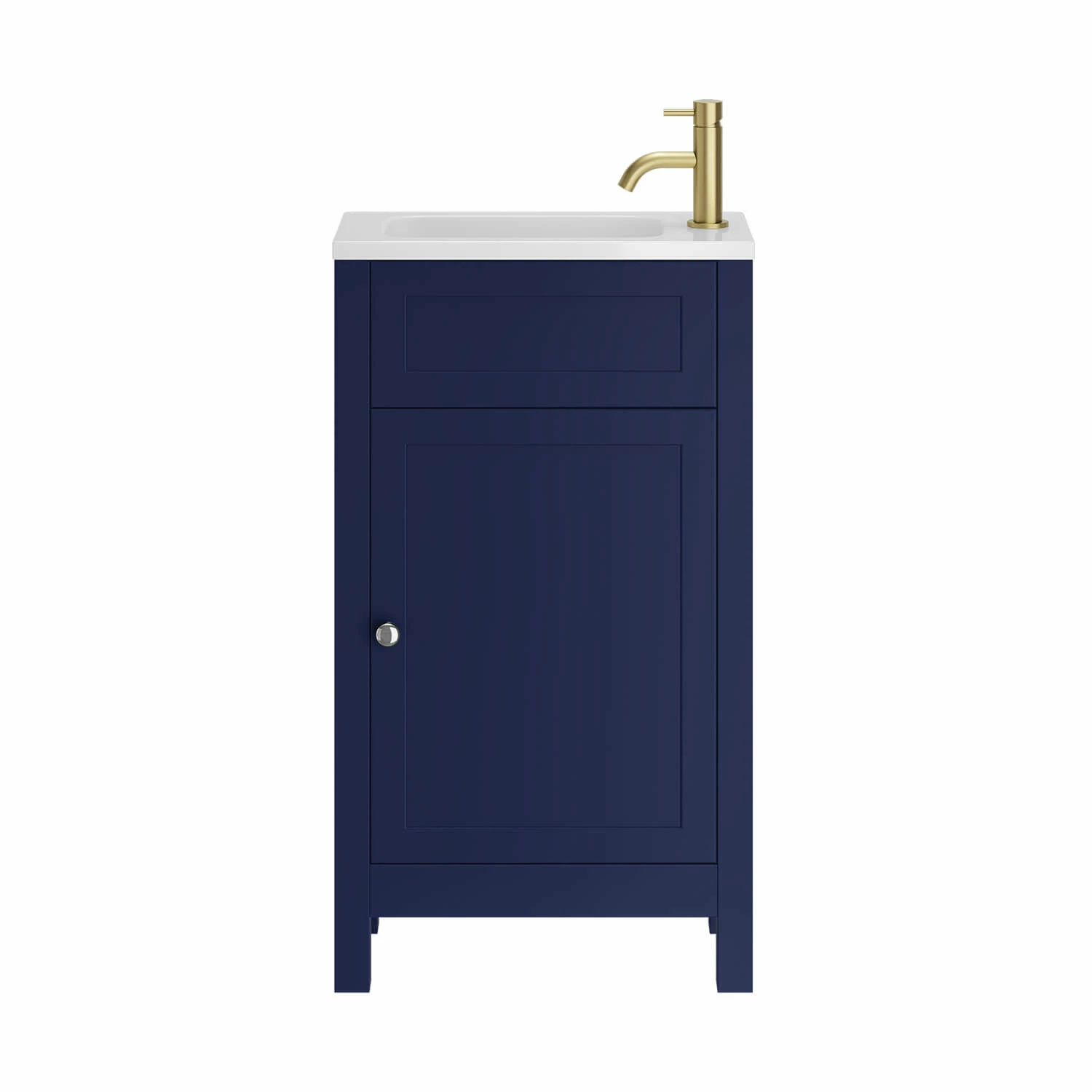 Butler & Rose Catherine Traditional 460mm Cloakroom Vanity Unit With Basin - Sapphire Blue 20 Butler & Rose Catherine Traditional 460mm Cloakroom Vanity Unit With Basin - Sapphire Blue - Image 19