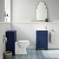 Butler & Rose Catherine Traditional 460mm Cloakroom Vanity Unit With Basin - Sapphire Blue 35 Butler & Rose Catherine Traditional 460mm Cloakroom Vanity Unit With Basin - Sapphire Blue -TAP WAREHOUSE Shop butler and rose catherine cloakroom unit sapphire blue lifestyle2