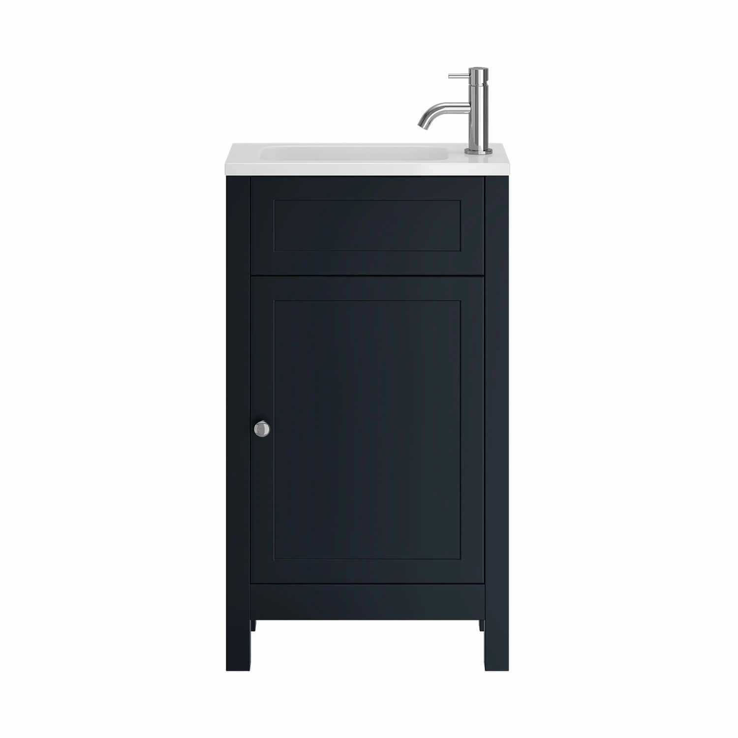 Butler & Rose Catherine Traditional 460mm Cloakroom Vanity Unit With Basin - Sapphire Blue 19 Butler & Rose Catherine Traditional 460mm Cloakroom Vanity Unit With Basin - Sapphire Blue - Image 18