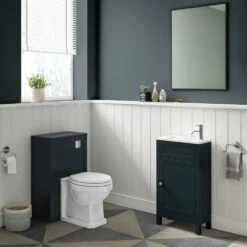 Butler & Rose Catherine Traditional 460mm Cloakroom Vanity Unit With Basin - Sapphire Blue 28 Butler & Rose Catherine Traditional 460mm Cloakroom Vanity Unit With Basin - Sapphire Blue -TAP WAREHOUSE Shop butler and rose catherine cloakroom unit shadowgrey lifestyle1