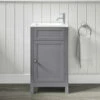 Butler & Rose Catherine Traditional 460mm Cloakroom Vanity Unit With Basin - Sapphire Blue 2 Butler & Rose Catherine Traditional 460mm Cloakroom Vanity Unit With Basin - Sapphire Blue -TAP WAREHOUSE Shop butler and rose catherine cloakroom unit tailored grey lifestyle3