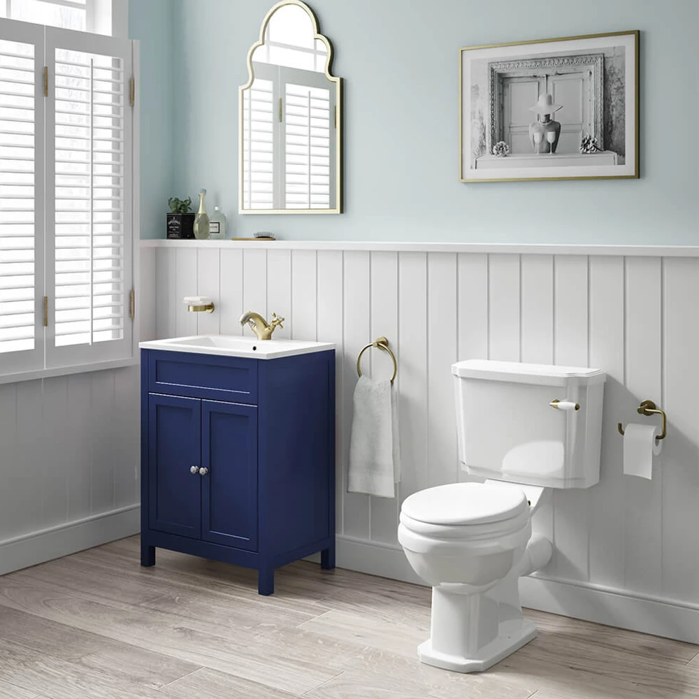 Butler & Rose Catherine Traditional 600mm Floorstanding Vanity Unit With Basin - Shadow Grey 15 Butler & Rose Catherine Traditional 600mm Floorstanding Vanity Unit With Basin - Shadow Grey - Image 13