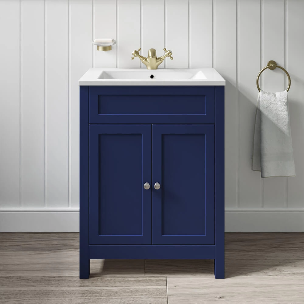 Butler & Rose Catherine Traditional 600mm Floorstanding Vanity Unit With Basin - Shadow Grey 5 Butler & Rose Catherine Traditional 600mm Floorstanding Vanity Unit With Basin - Shadow Grey - Image 3