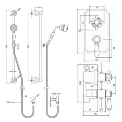 Butler & Rose Genevieve Concealed Thermostatic Shower Valve & Slide Rail Kit 11 Butler & Rose Genevieve Concealed Thermostatic Shower Valve & Slide Rail Kit -TAP WAREHOUSE Shop butler and rose genevieve shower bundle tech