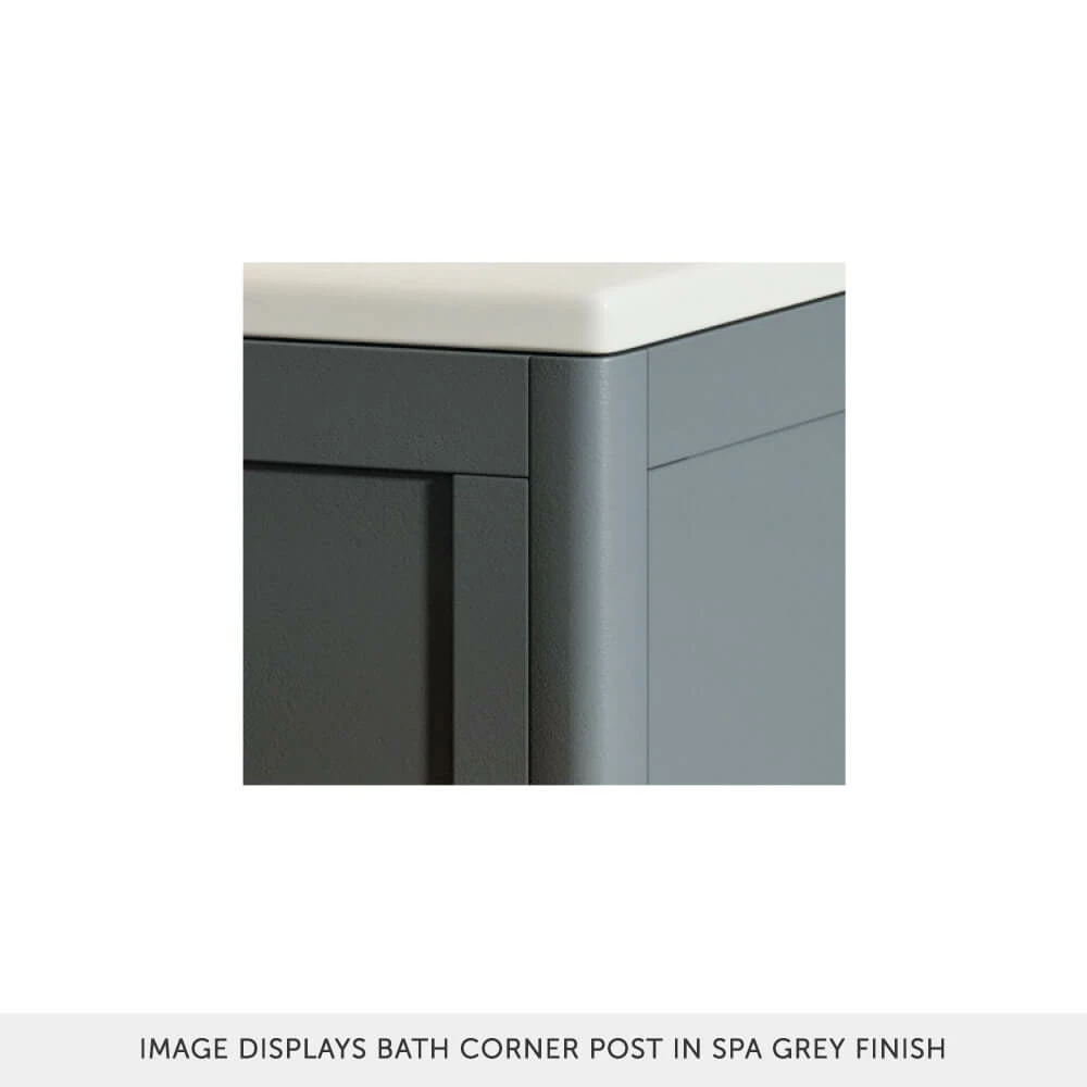 Butler & Rose Wooden Bath Corner Post - 650 X 50mm - Arctic White 4 Butler & Rose Wooden Bath Corner Post - 650 X 50mm - Arctic White - Image 2