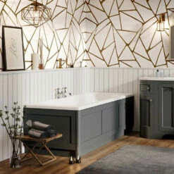 Butler & Rose Wooden Bath Corner Post - 650 X 50mm - Arctic White 9 Butler & Rose Wooden Bath Corner Post - 650 X 50mm - Arctic White -TAP WAREHOUSE Shop butler rose bath panel 1700 spa grey lifestyle1 1