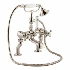 Butler & Rose Caledonia Crosshead Bath Shower Mixer With Shower Kit - Chrome -TAP WAREHOUSE Shop butler rose bath shower mixer 76275nk main5B15D5B15D