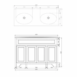 Butler & Rose Beatrice 1200mm Floorstanding Double Basin Vanity Unit - Spa Grey 15 Butler & Rose Beatrice 1200mm Floorstanding Double Basin Vanity Unit - Spa Grey -TAP WAREHOUSE Shop butler rose beatrice 120cm floor 2xbasin unit undrilled tech