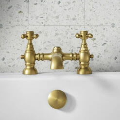 Butler & Rose Beatrice Brushed Brass Bath Filler 9 Butler & Rose Beatrice Brushed Brass Bath Filler -TAP WAREHOUSE Shop butler rose beatrice brushed brass bath filler1