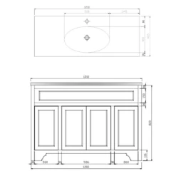 Butler & Rose Beatrice 1200mm Floorstanding Single Basin Vanity Unit - Spa Grey 13 Butler & Rose Beatrice 1200mm Floorstanding Single Basin Vanity Unit - Spa Grey -TAP WAREHOUSE Shop butler rose beatrice floor single basin unit tech v2