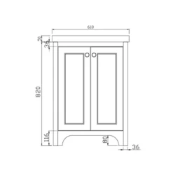 Butler & Rose Benedict 600mm Floorstanding Vanity Unit & Basin - Spa Grey 17 Butler & Rose Benedict 600mm Floorstanding Vanity Unit & Basin - Spa Grey -TAP WAREHOUSE Shop butler rose benedict 610mm floor vanity unit tech