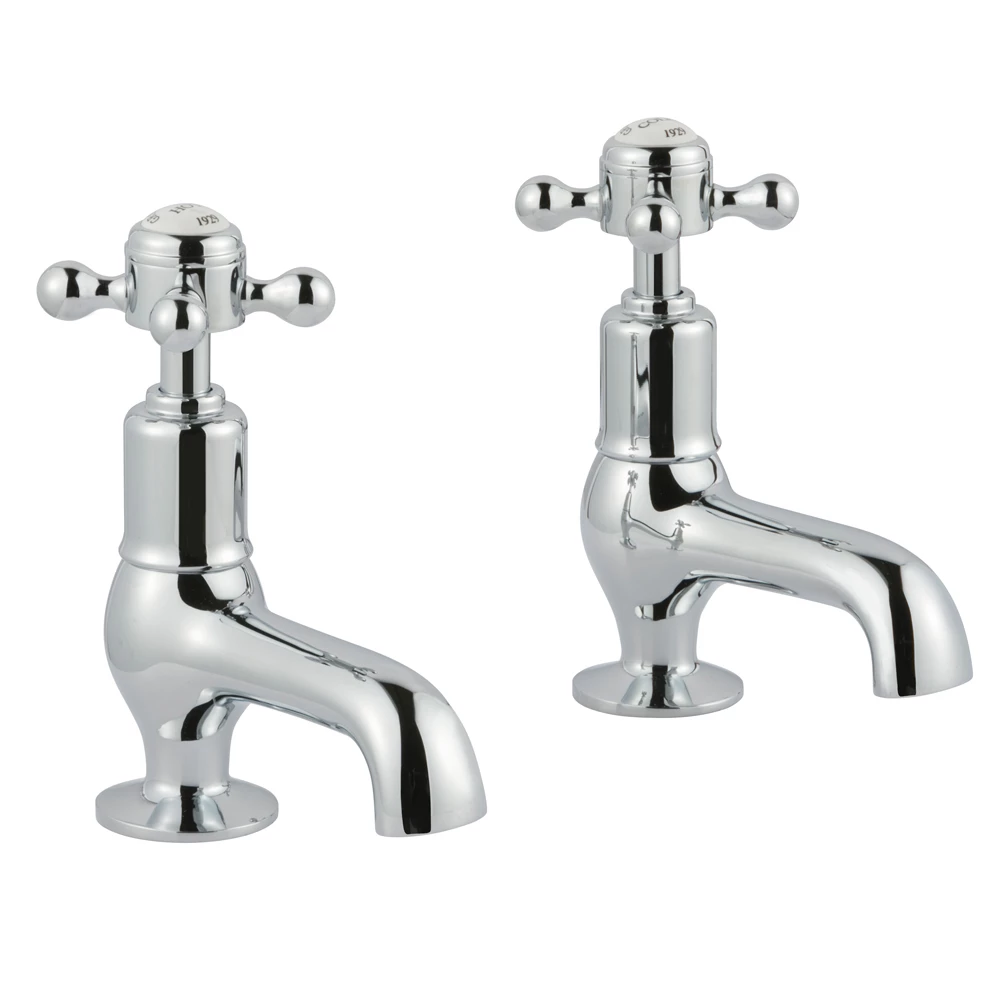Butler & Rose Caledonia Crosshead Cloakroom Basin Pillar Taps - Chrome 3 Butler & Rose Caledonia Crosshead Cloakroom Basin Pillar Taps - Chrome