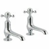 Butler & Rose Caledonia Crosshead Long Nose Basin Pillar Taps - Nickel 1 Butler & Rose Caledonia Crosshead Long Nose Basin Pillar Taps - Nickel -TAP WAREHOUSE Shop butler rose caledonia cross basin pillar taps