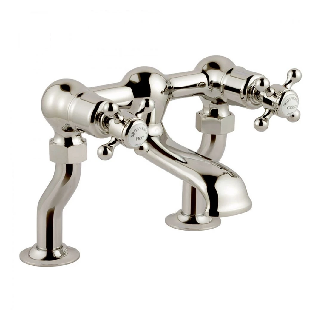 Butler & Rose Caledonia Crosshead Deck Mounted Bath Filler - Chrome 4 Butler & Rose Caledonia Crosshead Deck Mounted Bath Filler - Chrome - Image 2