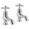 Butler & Rose Caledonia Crosshead Bath Pillar Taps - Chrome