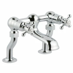Butler & Rose Caledonia Crosshead Deck Mounted Bath Filler - Chrome