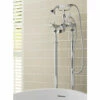 Butler & Rose Caledonia Crosshead Floorstanding Bath Shower Mixer With Shower Kit - Nickel 1 Butler & Rose Caledonia Crosshead Floorstanding Bath Shower Mixer With Shower Kit - Nickel -TAP WAREHOUSE Shop butler rose caledonia cross floor bath shower kit