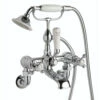 Butler & Rose Caledonia Crosshead Wall Mounted Bath Shower Mixer With Handset Kit - Chrome 2 Butler & Rose Caledonia Crosshead Wall Mounted Bath Shower Mixer With Handset Kit - Chrome -TAP WAREHOUSE Shop butler rose caledonia cross wall bath shower mixer