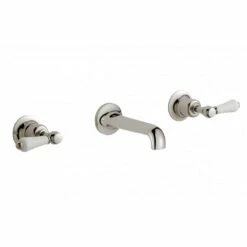 Butler & Rose Caledonia Lever 3 Hole Wall Mounted Basin Mixer - Chrome 8 Butler & Rose Caledonia Lever 3 Hole Wall Mounted Basin Mixer - Chrome -TAP WAREHOUSE Shop butler rose caledonia lever 3hole basin tap nickel5B15D