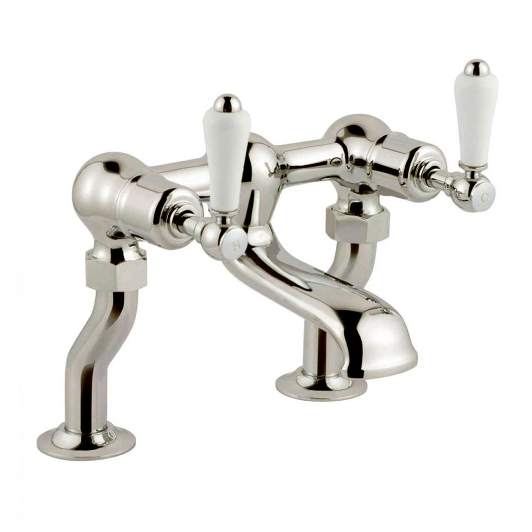 Butler & Rose Caledonia Lever Deck Mounted Bath Filler - Nickel 4 Butler & Rose Caledonia Lever Deck Mounted Bath Filler - Nickel - Image 2