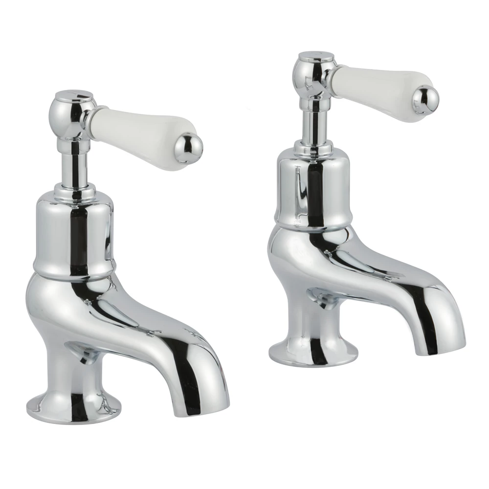 Butler & Rose Caledonia Lever Bath Pillar Taps - Chrome 3 Butler & Rose Caledonia Lever Bath Pillar Taps - Chrome