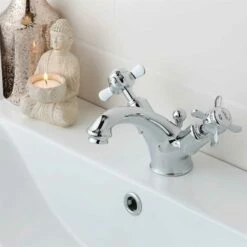 Butler & Rose Caledonia Pinch Mono Basin Mixer With Pop-up Waste - Nickel -TAP WAREHOUSE Shop butler rose caledonia pinch basin tap pop up waste