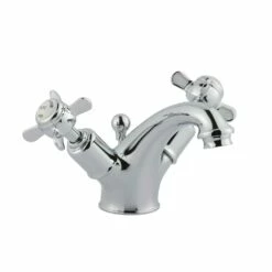Butler & Rose Caledonia Pinch Mono Basin Mixer With Pop-up Waste - Nickel -TAP WAREHOUSE Shop butler rose caledonia pinch chrome basin mixer tap