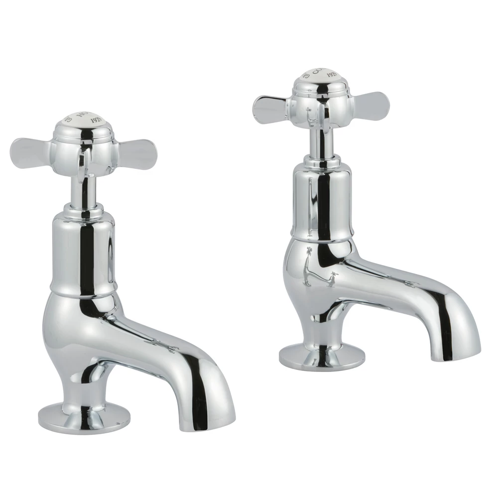 Butler & Rose Caledonia Pinch Cloakroom Basin Pillar Taps - Chrome 3 Butler & Rose Caledonia Pinch Cloakroom Basin Pillar Taps - Chrome